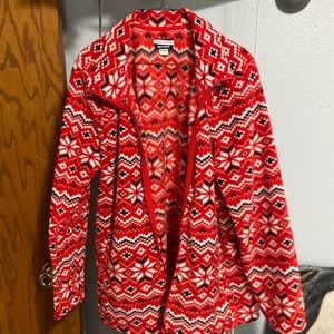 Fleece zip up top